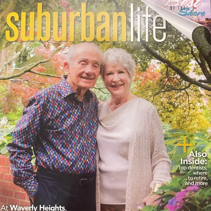 cover of a magazine featuring an article on Waverly Heights