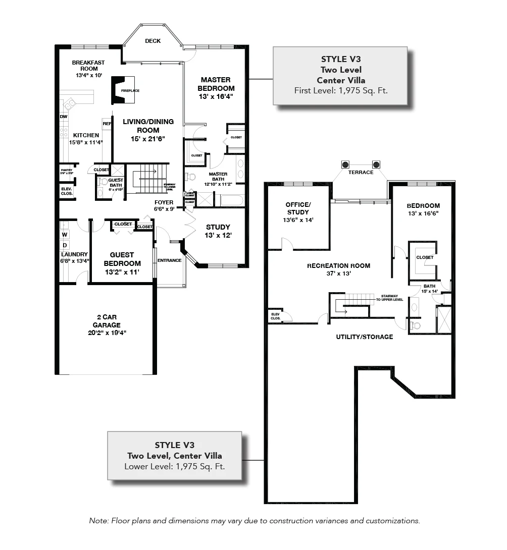 Waverly Heights floorplans