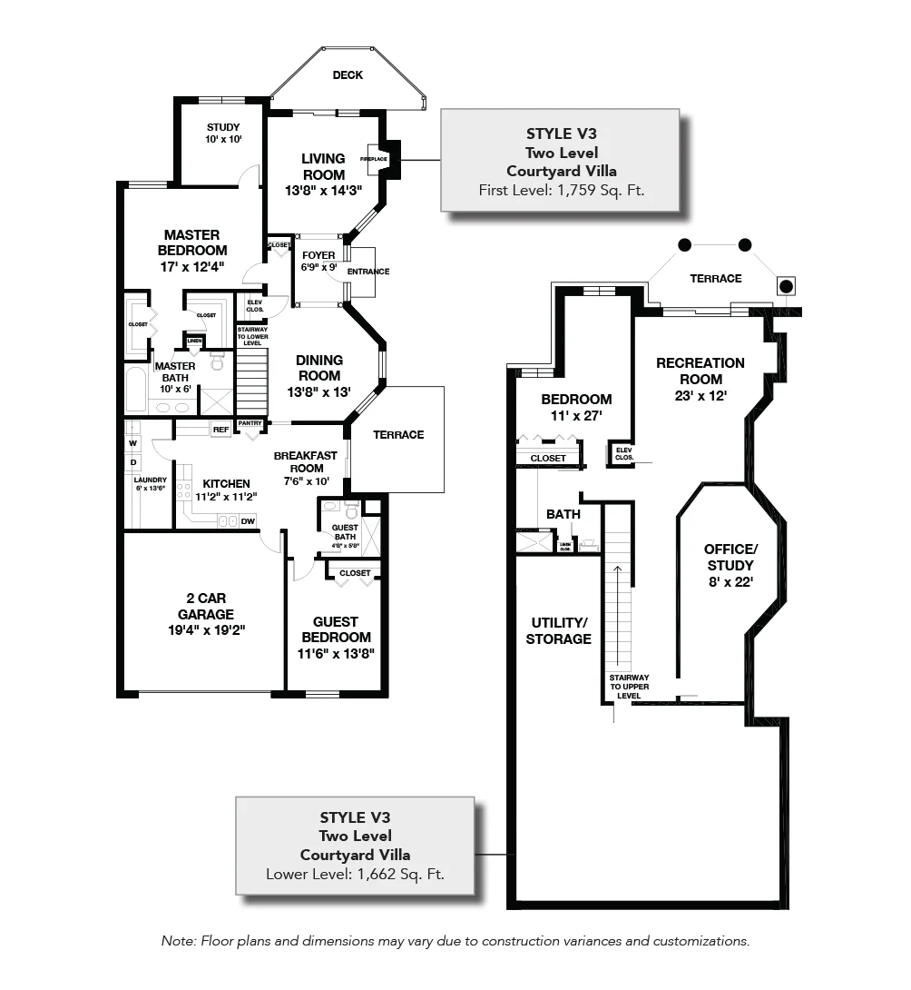 Waverly Heights floorplans