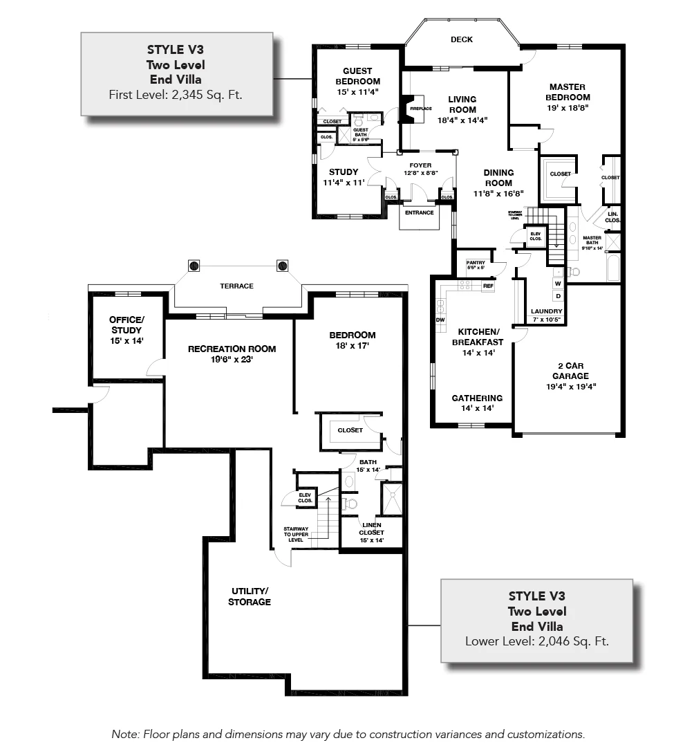 Waverly Heights floorplans