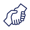 icon of shaking hands in support